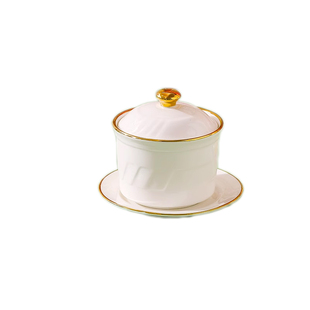 酒店陶瓷小米辽参盅海参盅蜡烛加热位上餐具佛跳墙炖盅位上菜盅