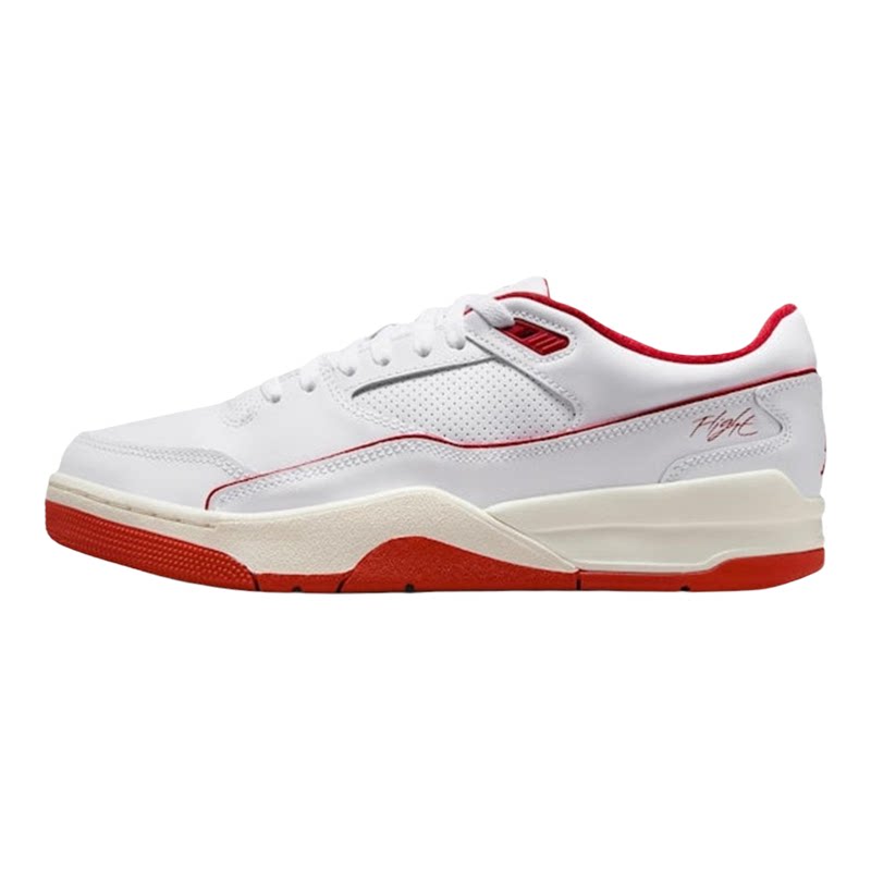 Jordan FLIGHT COURT男款白色舒适百搭低帮复古篮球鞋 HF3255-106