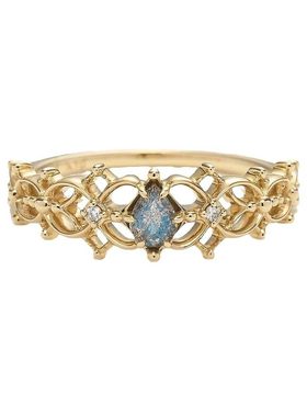 天然拉长石蕾丝镂空花边小香风