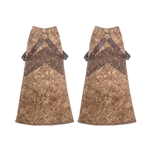 虚轨原创 末日侵蚀废土沙丘y2k辣妹百搭链条复古做旧牛仔腿套袜套