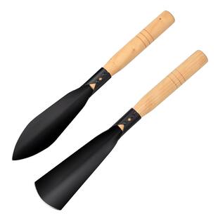 种花工具家用挖土松土养花种菜平头尖头栽铲头种植园艺加厚小铲子