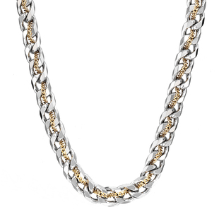 藏金古巴链男士项链男款潮流高级感锁骨链潮牌百搭粗链子配饰男生