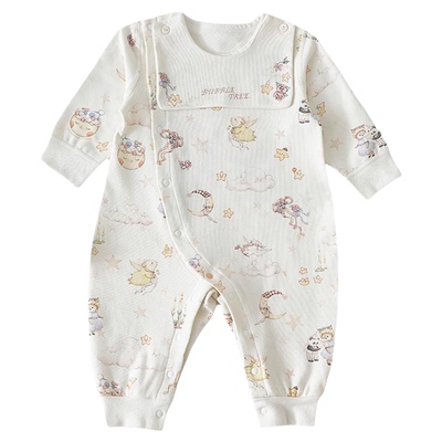 秋冬A类纯棉婴儿连体哈衣