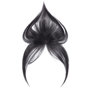 刘海假发女片头顶真发无痕轻薄遮发际线自然前额蓬松高颅顶假发片