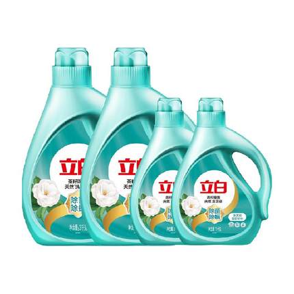 立白家用家庭洗衣液整箱批 茶籽除菌除螨8KG香味持久