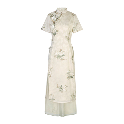 改良宋裤套装女新中式旗袍连衣裙