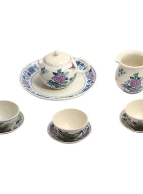 存仁堂手绘茶具陶瓷仿古套组