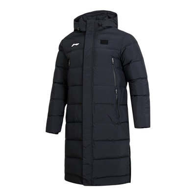 李宁官方正品男女保暖防泼水羽绒服新款冬季连帽保暖棉羽国旗图案