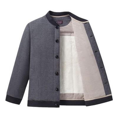 蒙驼加厚冬季条纹加厚保暖爸爸装