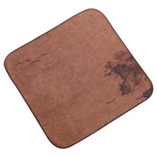 中式加厚棉麻茶巾高端小号茶桌吸水毛巾禅意茶布抹布垫布茶台配件