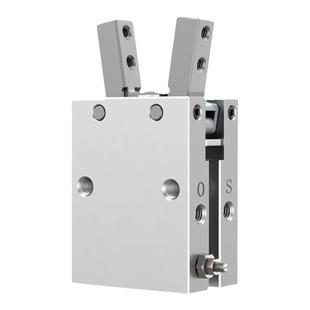 气动手指气缸小型机械手夹具平行夹爪单动常开MHC2-10D16D20D25D