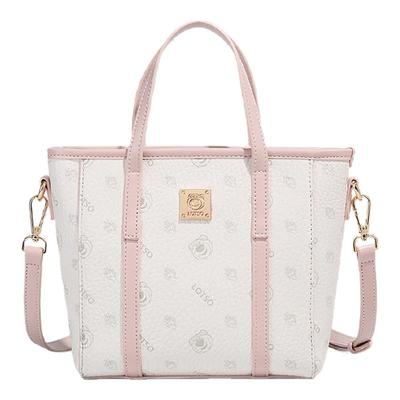 迪士尼印花菜篮子手提斜挎女包包