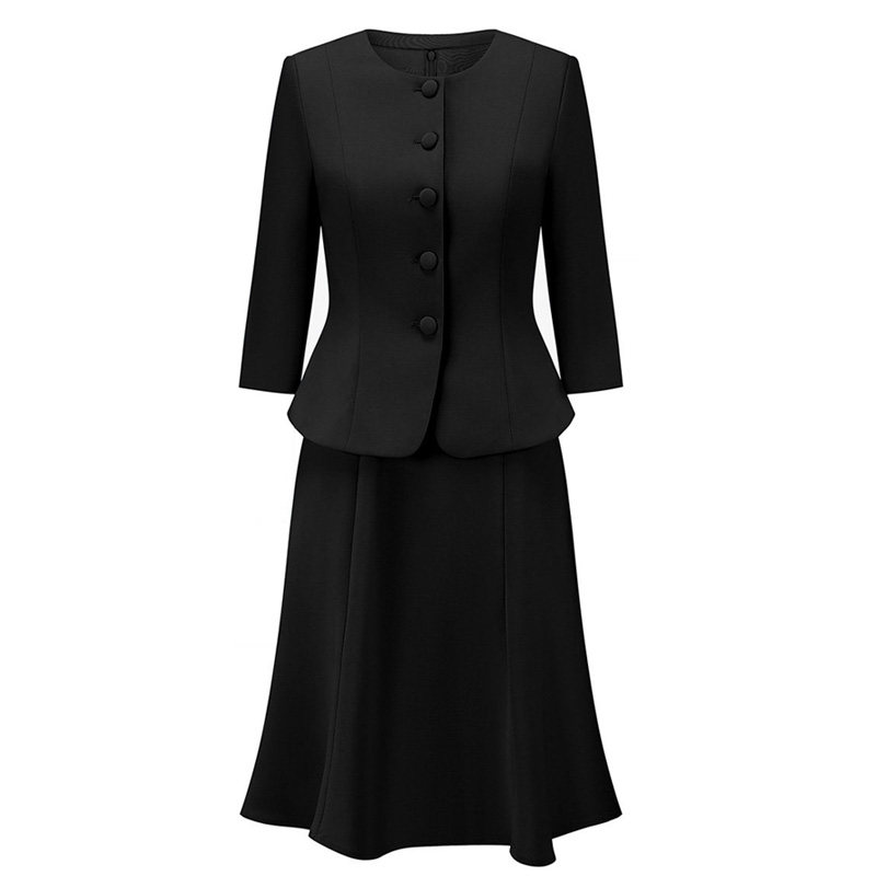 宴会礼服AD黑色轻奢西装套装职业