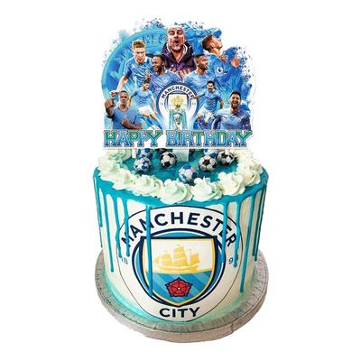 曼城梅西足球生日装饰布置