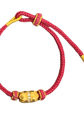 仿金镶嵌莲蓬珠手链手工编织手绳