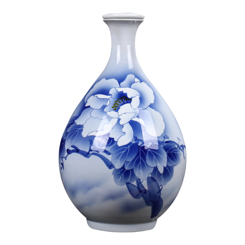 青花瓷陶瓷酒瓶景德镇手工绘画