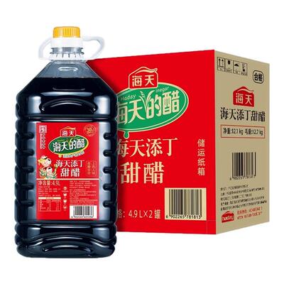 海天添丁甜醋4.9L*1大桶装