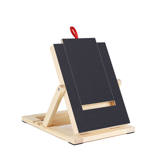 实木狗抓板磨指甲柯基边牧狗磨爪板可抽拉刨地小狗磨甲器指甲磨板