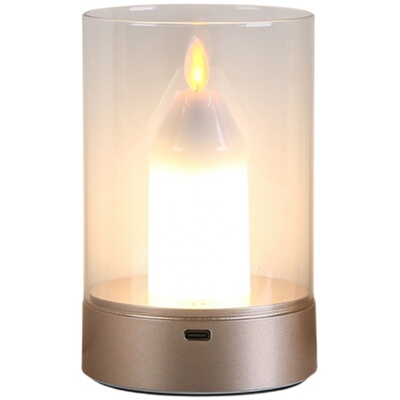 仿真蜡烛氛围灯直播间精品摆件魔术感应灯客厅卧室餐厅浪漫情调灯