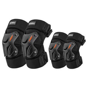 摩多狼四季摩托车骑行机车护膝护肘加绒保暖防摔护具防风御寒男女