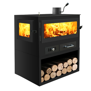 真火燃木壁炉木柴烤箱燃木柴室内取暖炉民宿烧柴火家用农村柴火炉