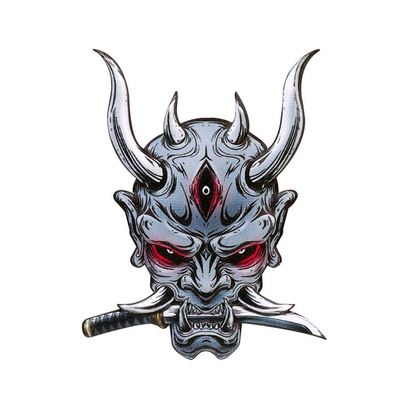 鬼武士般若鬼武者铝合金立体车标
