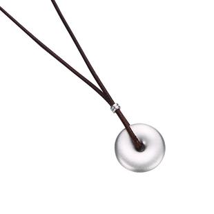 永兴银楼足银999平安扣古法实心吊坠项链本命年礼物虎年送女友礼