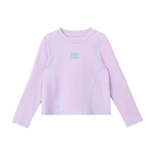 NORNOR陈大猪童装女童长袖t恤秋季新款大童运动体恤儿童休闲上衣