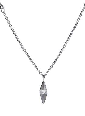 国潮港风简单吊坠金属项链男女