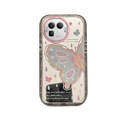 适用真我GT系列油画蝴蝶手机壳