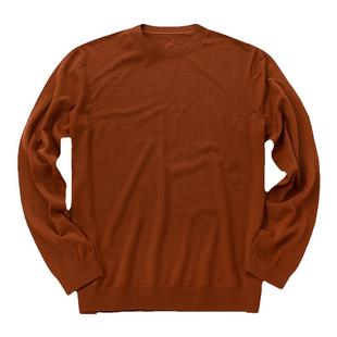 MrBu布先生简约纯色圆领上衣保暖羊毛t恤可机洗超软羊毛内搭男