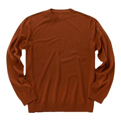 MrBu布先生简约圆领保暖羊毛t恤