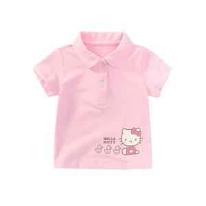 HELLOKITTY短袖t恤纯棉翻领