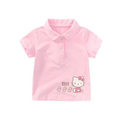 HELLOKITTY短袖t恤纯棉翻领