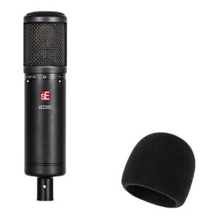 sE麦克风SE2200防喷罩2300话筒防风毛衣套装降噪防尘防震减震支架