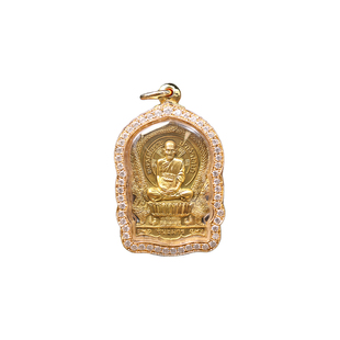 泰国正品真品龙婆瑞2558年查纳曼自身带萨马空鉴定卡保真