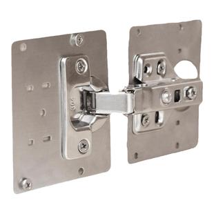 厨柜门合页修复固定板铰链转轴不锈钢橱柜配件五金折页荷叶衣柜子