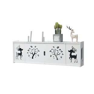 免打孔无线路由器置物架wifi由器插板排收纳架壁挂机顶置物架wifi