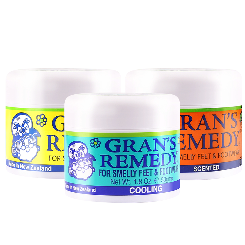 Grans remedy新西兰老奶奶脚味粉除脚鞋袜臭去除异味脚汗味酸50g