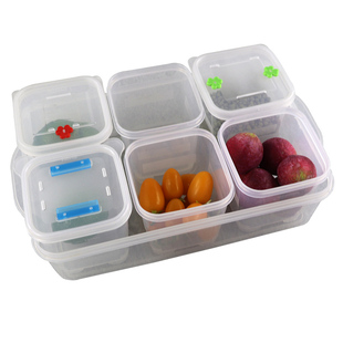 试吃盒超市小零食品尝盒带盖分格学校幼儿园食堂食品留样盒400mL