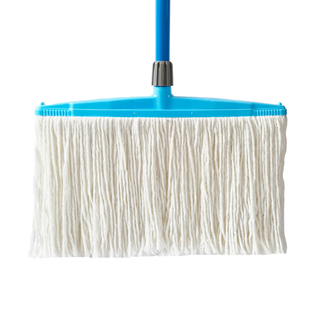 普通家用木杆拖把老式圆头拖布墩布大吸水工厂学校物业清洁纯棉线