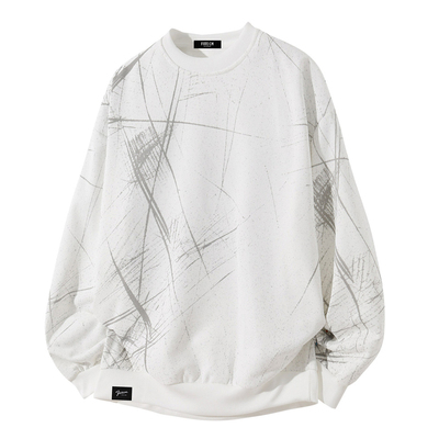 it :5cm/FIVECM设计感宽松圆领卫衣男士春秋季潮牌重磅休闲上衣X