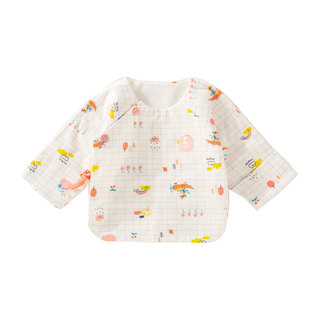 童泰半背衣初生婴儿a类秋季0-3月新生宝宝双层纯棉52码59春秋上衣