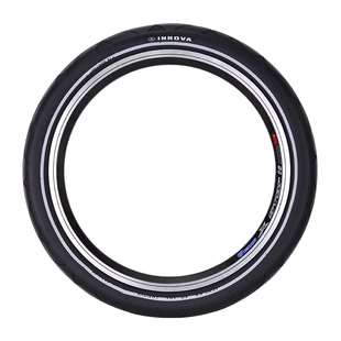INNOVA伊诺华20*1.35 1.5折叠车外胎20寸406复古黄边折叠车外胎