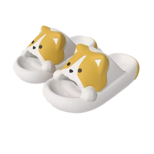 可爱卡通柯基拖鞋女夏季外穿2025新款室内居家防滑洗澡情侣凉拖男