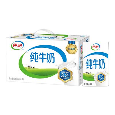 伊利纯牛奶早餐搭档全脂