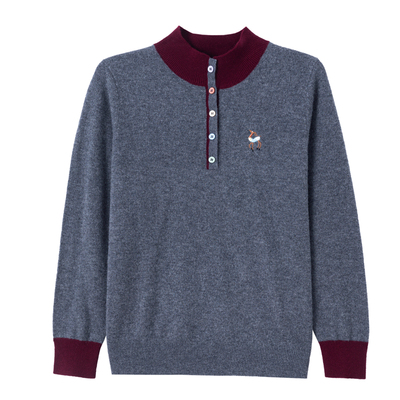 恒源祥新款高端100%纯羊毛打底衫