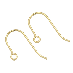 孔记 美国进口14K包金配件 光面耳环 耳钉 耳钩 耳线 DIY材料饰品