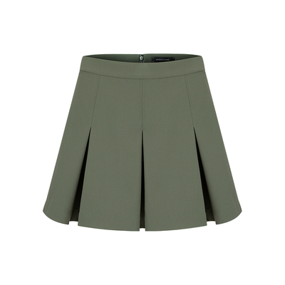 MARYLING灰豆绿百褶迷你裤