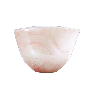 艺术玻璃手工果盘摆件水果盘极简客厅茶几样板房零食干果盘收纳盘